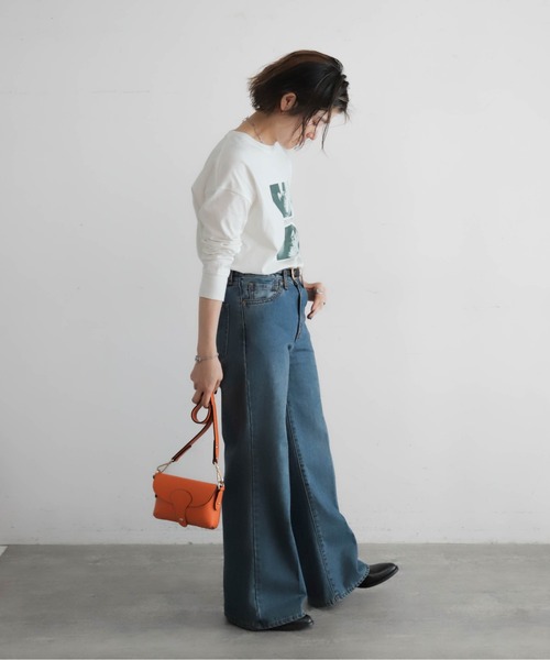 NOMBRE IMPAIR（ノンブルアンペール）の「猫フォトPT　ロンTEE（Tシャツ/カットソー・レディース・ホワイト・FREE）」の6枚目の写真