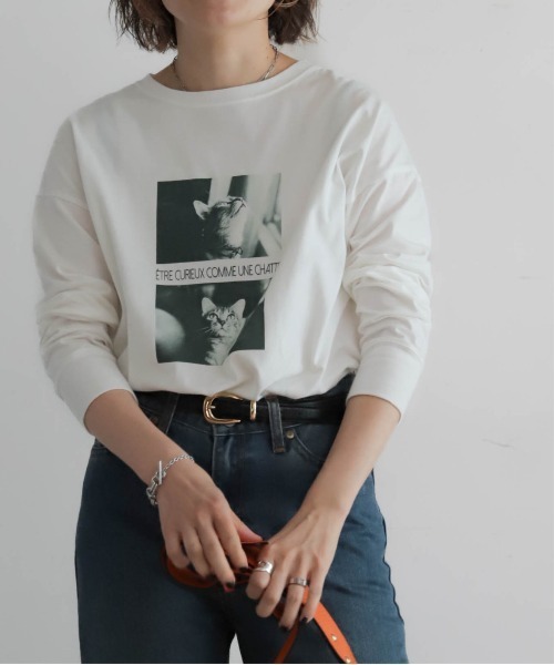 セール】猫フォトPT ロンTEE（Tシャツ/カットソー）｜NOMBRE IMPAIR