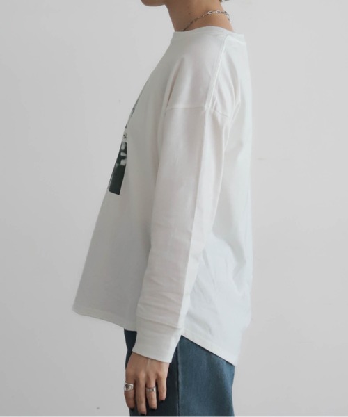 NOMBRE IMPAIR（ノンブルアンペール）の「猫フォトPT　ロンTEE（Tシャツ/カットソー・レディース・ホワイト・FREE）」の9枚目の写真