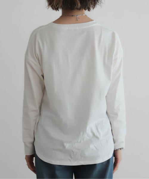 NOMBRE IMPAIR（ノンブルアンペール）の「猫フォトPT　ロンTEE（Tシャツ/カットソー・レディース・ホワイト・FREE）」の8枚目の写真