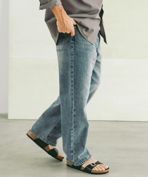 EDIFICE（エディフィス）の「LE JEAN(ルジーン)12.5oz ユーロ ストレートデニム（デニムパンツ・メンズ・ネイビー/ライトブルー/ブルー・SMALL/MEDIUM/LARGE）」の6枚目の写真