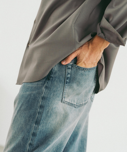 EDIFICE（エディフィス）の「LE JEAN(ルジーン)12.5oz ユーロ ストレートデニム（デニムパンツ・メンズ・ネイビー/ライトブルー/ブルー・SMALL/MEDIUM/LARGE）」の8枚目の写真