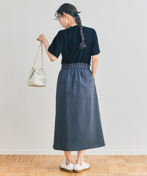 and myera(アンド マイラ)の「and myera ドッキングワンピース(ワンピース・レディース・ブラック・L/M/LL/S)」の6枚目の写真