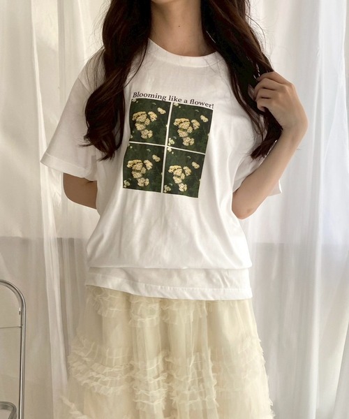 cuorequal(クオレコール)の「フォトデザイン半袖Tシャツ(Tシャツ/カットソー・レディース・B/A・MEDIUM)」の2枚目の写真