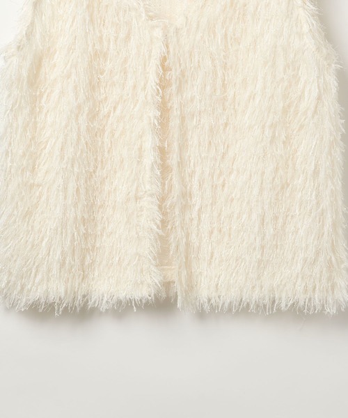 PAGEBOY（ページボーイ）の「フェザーファーベスト（ベスト・レディース・ブラック/オフホワイト/モカ・FREE）」の19枚目の写真