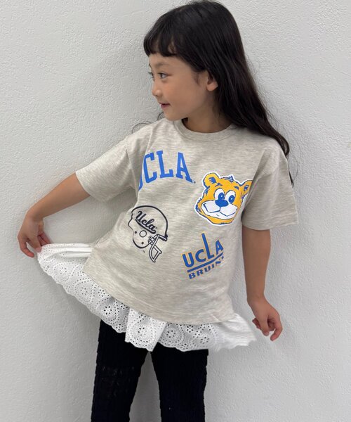 UCLA(ユーシーエルエー)の「【WEB限定】【KIDS】【UCLA】TYPY別注柄プリントTEE(Tシャツ/カットソー・キッズ・グリーン/オフホワイト/チャコールグレー・XX-LARGE/X-LARGE/LARGE/MEDIUM/SMALL)」の4枚目の写真