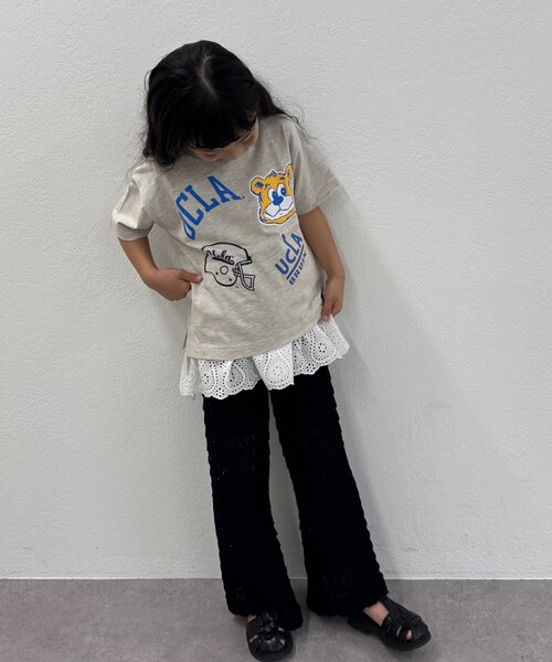 UCLA(ユーシーエルエー)の「【WEB限定】【KIDS】【UCLA】TYPY別注柄プリントTEE(Tシャツ/カットソー・キッズ・グリーン/オフホワイト/チャコールグレー・XX-LARGE/X-LARGE/LARGE/MEDIUM/SMALL)」の8枚目の写真