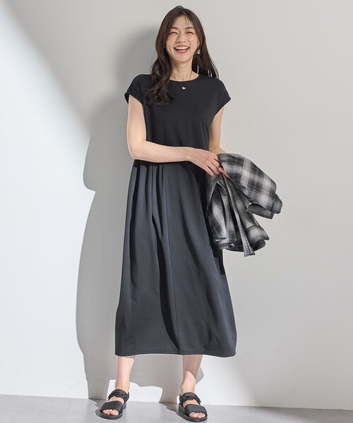ANY(エニィ)の「ライトポンチコクーンワンピース(ワンピース・レディース・ブラック系/ワイン系・F)」の3枚目の写真