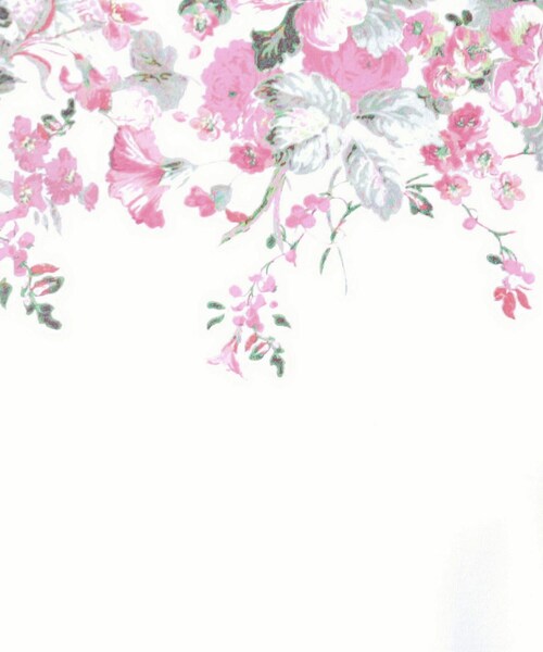 LAURA ASHLEY(ローラアシュレイ)の「【接触冷感/コットン100%】ローズモア柄 ラインTシャツ(Tシャツ/カットソー・レディース・ホワイト系/ネイビー/グレー・38/40)」の18枚目の写真