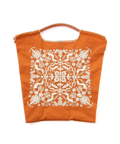 Ball&Chain（ボールアンドチェーン）の「Ball&Chain(ボールアンドチェーン) Hawaiian Bandana/Mサイズ（トートバッグ・レディース・オレンジ/ダークグリーン系・F）」の10枚目の写真