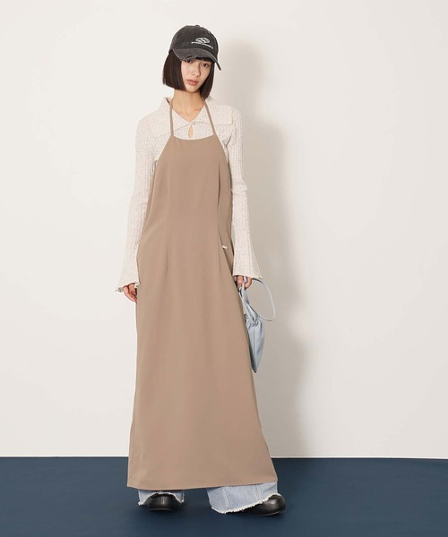 DISPATCHER NO.8(ディスパッチャーナンバーエイト)の「ホルターネックワンピース(ワンピース・レディース・ベージュ/ブラック/ライトブルー・ONE SIZE)」の12枚目の写真