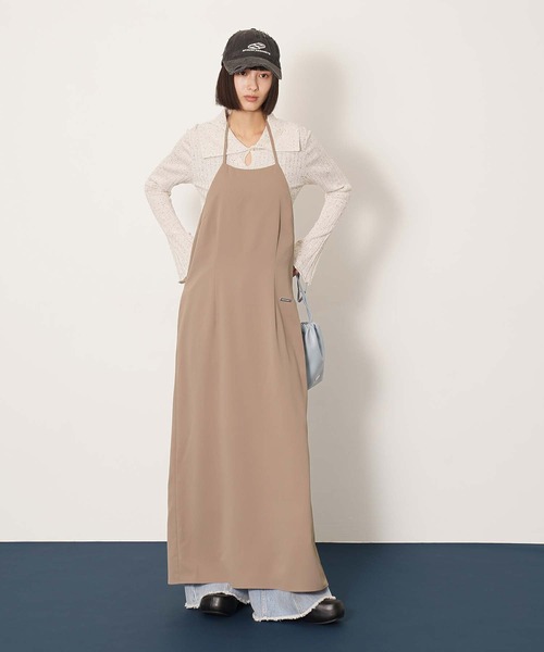 DISPATCHER NO.8(ディスパッチャーナンバーエイト)の「ホルターネックワンピース(ワンピース・レディース・ベージュ/ブラック/ライトブルー・ONE SIZE)」の11枚目の写真