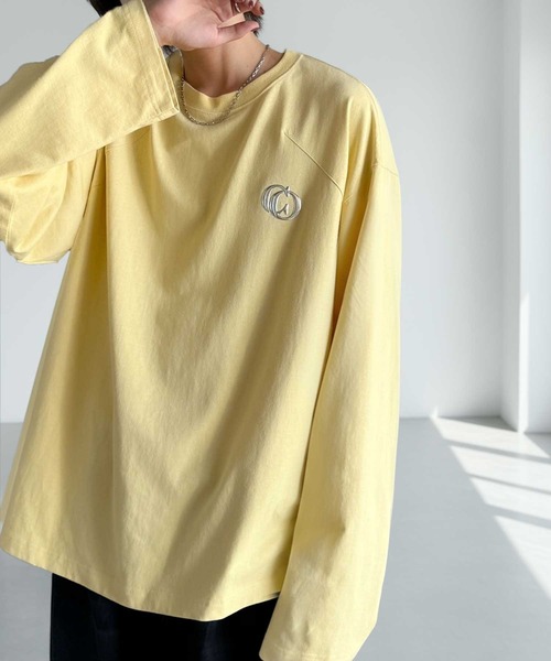Classical Origin(クラシカルオリジン)の「「1枚でキマる。」綿100%ダーツ切り替えオーバーサイズTシャツ/Dart Stitching Oversized T-Shirt(Tシャツ/カットソー・メンズ・ホワイト/イエロー/チャコール・SMALL/MEDIUM/LARGE)」の1枚目の写真