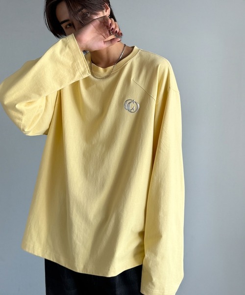 Classical Origin(クラシカルオリジン)の「「1枚でキマる。」綿100%ダーツ切り替えオーバーサイズTシャツ/Dart Stitching Oversized T-Shirt(Tシャツ/カットソー・メンズ・ホワイト/イエロー/チャコール・SMALL/MEDIUM/LARGE)」の9枚目の写真