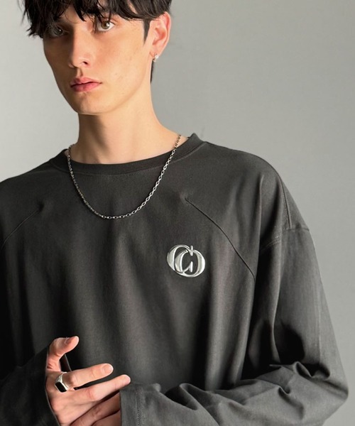 Classical Origin(クラシカルオリジン)の「「1枚でキマる。」綿100%ダーツ切り替えオーバーサイズTシャツ/Dart Stitching Oversized T-Shirt(Tシャツ/カットソー・メンズ・ホワイト/イエロー/チャコール・SMALL/MEDIUM/LARGE)」の7枚目の写真