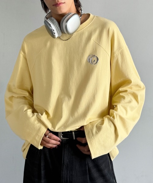 Classical Origin(クラシカルオリジン)の「「1枚でキマる。」綿100%ダーツ切り替えオーバーサイズTシャツ/Dart Stitching Oversized T-Shirt(Tシャツ/カットソー・メンズ・ホワイト/イエロー/チャコール・SMALL/MEDIUM/LARGE)」の14枚目の写真