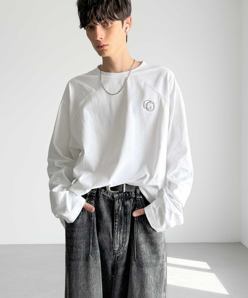 Classical Origin(クラシカルオリジン)の「「1枚でキマる。」綿100%ダーツ切り替えオーバーサイズTシャツ/Dart Stitching Oversized T-Shirt(Tシャツ/カットソー・メンズ・ホワイト/イエロー/チャコール・SMALL/MEDIUM/LARGE)」の16枚目の写真