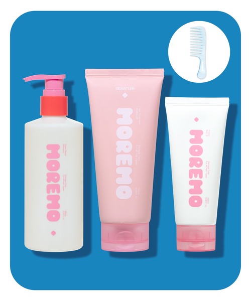 moremo/モレモ】ノベルティー付き モイスチャーリッチ3点セット