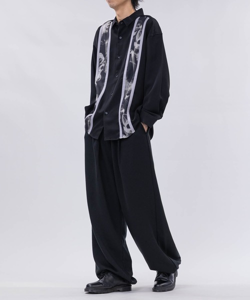 Limited Line Naive Magic(リミテッドラインナイーブマジック)の「【a】〔NAIVE MAGIC〕ナチュラルストレッチ フロントライン ルーズサイズシャツ(シャツ/ブラウス・メンズ・ブルー系1/ブラック系1/ホワイト系1/ホワイト系2/ブラック系2/ブルー系2・MEDIUM/LARGE)」の20枚目の写真