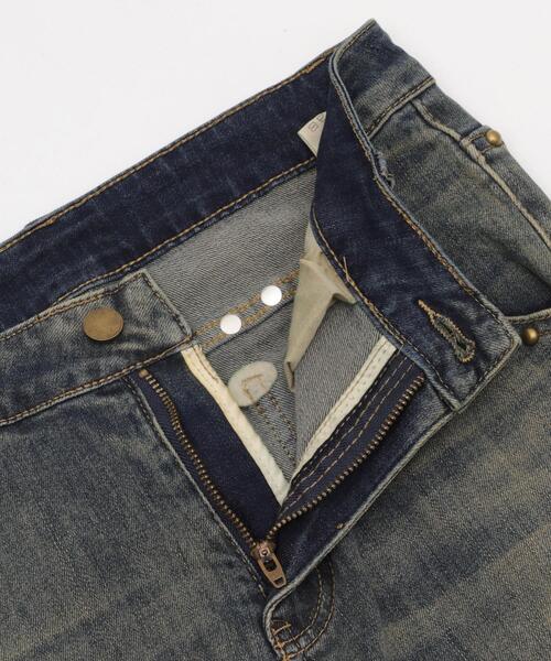 dispark(ディスパーク)の「DISPARK/バタフライ刺繍スタッズフレアデニム(デニムパンツ・レディース・インディゴブルー/ライトインディゴブルー・SMALL/MEDIUM)」の5枚目の写真