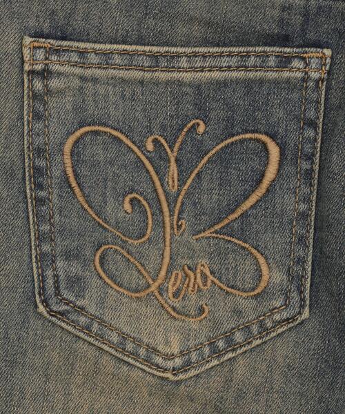 dispark(ディスパーク)の「DISPARK/バタフライ刺繍スタッズフレアデニム(デニムパンツ・レディース・インディゴブルー/ライトインディゴブルー・SMALL/MEDIUM)」の4枚目の写真