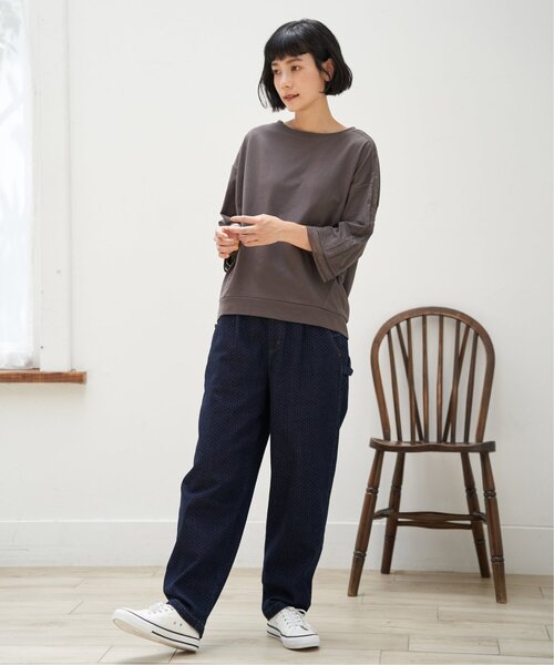 LBC（エルビーシー）の「スリーブレースカットプルオーバー（Tシャツ/カットソー・レディース・ブラウン/ブラック/ホワイト・M）」の18枚目の写真