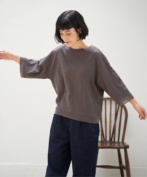 LBC（エルビーシー）の「スリーブレースカットプルオーバー（Tシャツ/カットソー・レディース・ブラウン/ブラック/ホワイト・M）」の20枚目の写真