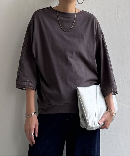 LBC（エルビーシー）の「スリーブレースカットプルオーバー（Tシャツ/カットソー・レディース・ブラウン/ブラック/ホワイト・M）」の21枚目の写真