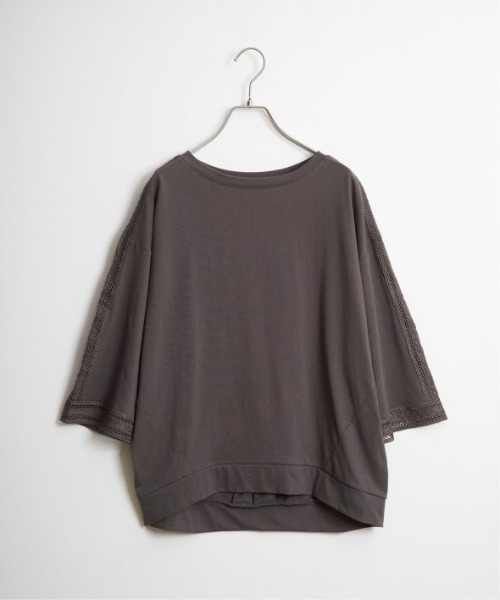 LBC（エルビーシー）の「スリーブレースカットプルオーバー（Tシャツ/カットソー・レディース・ブラウン/ブラック/ホワイト・M）」の15枚目の写真