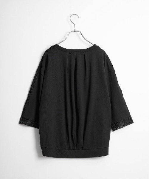 LBC（エルビーシー）の「スリーブレースカットプルオーバー（Tシャツ/カットソー・レディース・ブラウン/ブラック/ホワイト・M）」の4枚目の写真