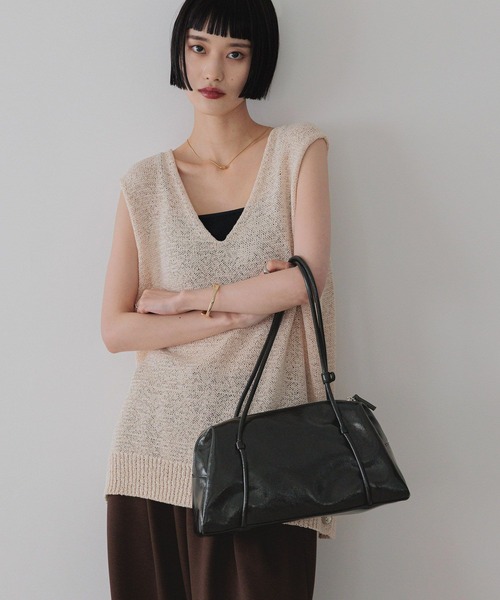 LOWRYS FARM（ローリーズファーム）の「コードハンドルボストン  588944（ボストンバッグ・レディース・レッド/ブラウン/ブラック・FREE）」の13枚目の写真