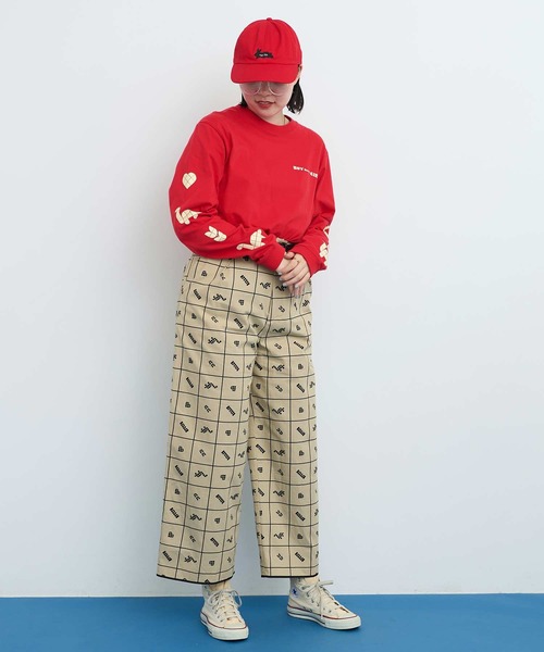 I am I in fact...（アイアムアイインファクト）の「●Favorite Motif ロンT（Tシャツ/カットソー・レディース・レッド/グレー・FREE）」の19枚目の写真