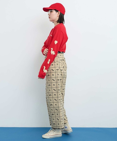 I am I in fact...（アイアムアイインファクト）の「●Favorite Motif ロンT（Tシャツ/カットソー・レディース・レッド/グレー・FREE）」の17枚目の写真