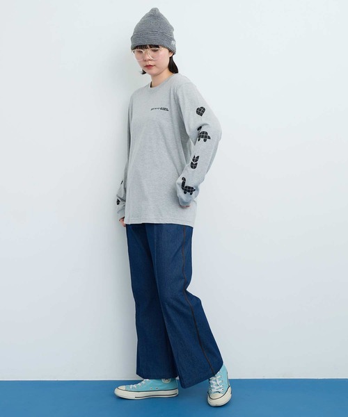 I am I in fact...（アイアムアイインファクト）の「●Favorite Motif ロンT（Tシャツ/カットソー・レディース・レッド/グレー・FREE）」の21枚目の写真