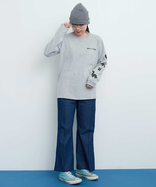 I am I in fact...（アイアムアイインファクト）の「●Favorite Motif ロンT（Tシャツ/カットソー・レディース・レッド/グレー・FREE）」の22枚目の写真