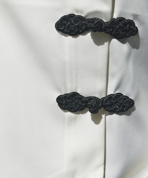 axes femme（アクシーズファム）の「彼岸花刺繍ショートシャツ（シャツ/ブラウス・レディース・ブラック/ネイビー/キナリ・FREE）」の8枚目の写真