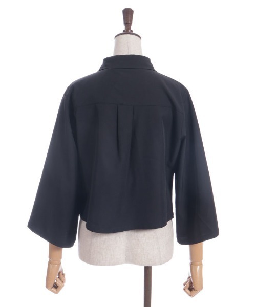 axes femme（アクシーズファム）の「彼岸花刺繍ショートシャツ（シャツ/ブラウス・レディース・ブラック/ネイビー/キナリ・FREE）」の13枚目の写真