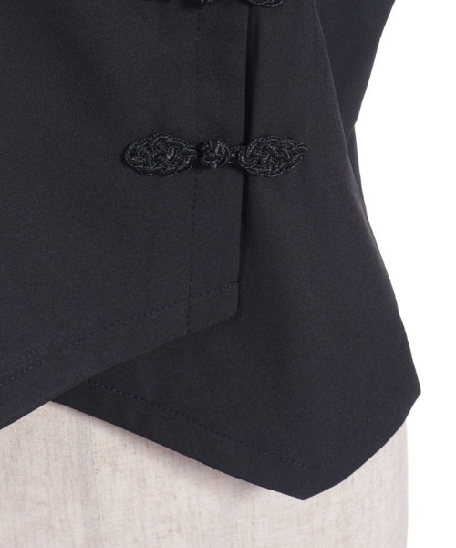 axes femme（アクシーズファム）の「彼岸花刺繍ショートシャツ（シャツ/ブラウス・レディース・ブラック/ネイビー/キナリ・FREE）」の15枚目の写真