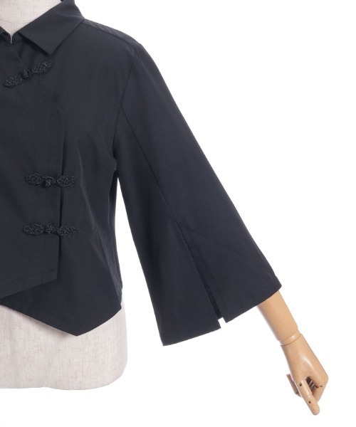 axes femme（アクシーズファム）の「彼岸花刺繍ショートシャツ（シャツ/ブラウス・レディース・ブラック/ネイビー/キナリ・FREE）」の19枚目の写真