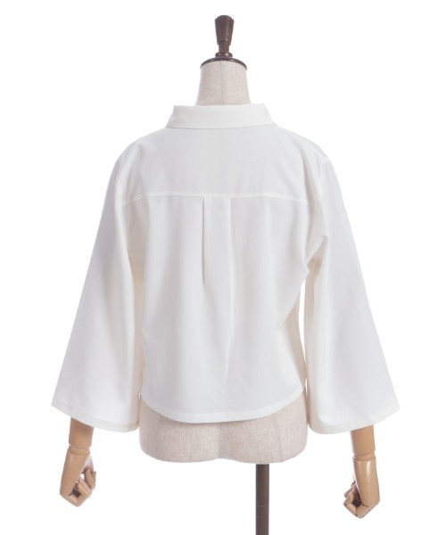 axes femme（アクシーズファム）の「彼岸花刺繍ショートシャツ（シャツ/ブラウス・レディース・ブラック/ネイビー/キナリ・FREE）」の22枚目の写真