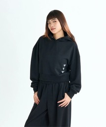 TRIPLE HEARTS HOODIE/ロキシー速乾UVケアショート丈プルオーバーパーカー・フーディー