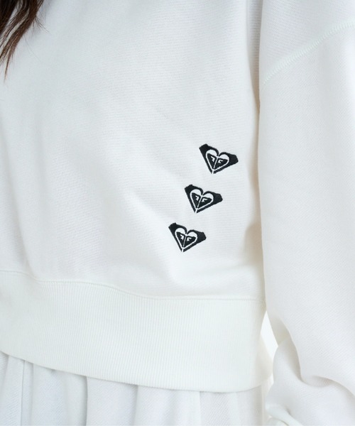 ROXY(ロキシー)の「TRIPLE HEARTS HOODIE/ロキシー速乾UVケアショート丈プルオーバーパーカー・フーディー(パーカー・レディース・グリーン/ホワイト/ブラック・LARGE/MEDIUM/SMALL)」の8枚目の写真
