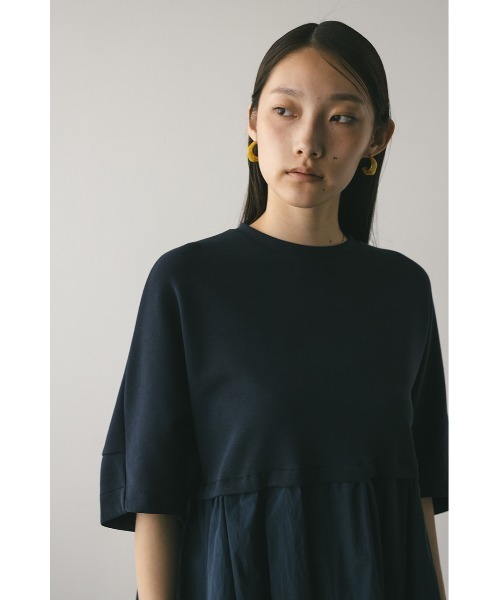 STYLEMIXER(スタイルミキサー)の「フォルムスリーブフレアトップ(Tシャツ/カットソー・レディース・ネイビー/ホワイト/ライトイエロー・FREE)」の18枚目の写真