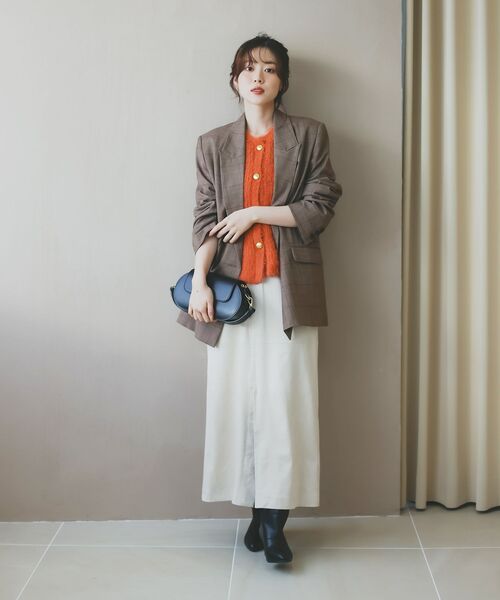 le.coeur blanc(ルクールブラン)の「グレンチェックダブルブレストジャケット(その他アウター・レディース・ブラウン系その他2/ブルー系その他4・38)」の22枚目の写真