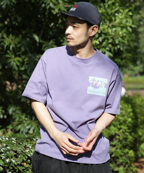 MANASTASH(マナスタッシュ)の「MANASTASH/マナスタッシュ/CiTee OLD TIME(Tシャツ/カットソー・メンズ・ホワイト/ブラック/ラベンダー・L/XL/S/M)」の3枚目の写真