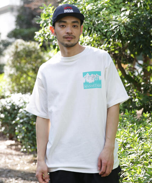 MANASTASH(マナスタッシュ)の「MANASTASH/マナスタッシュ/CiTee OLD TIME(Tシャツ/カットソー・メンズ・ホワイト/ブラック/ラベンダー・L/XL/S/M)」の2枚目の写真