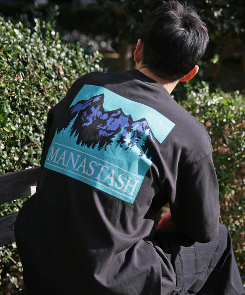 MANASTASH(マナスタッシュ)の「MANASTASH/マナスタッシュ/CiTee OLD TIME(Tシャツ/カットソー・メンズ・ホワイト/ブラック/ラベンダー・L/XL/S/M)」の1枚目の写真