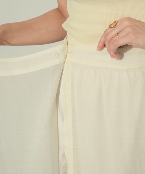 レイヤードシアーラップスカート（スカート）｜NEUNA（ヌナ）の