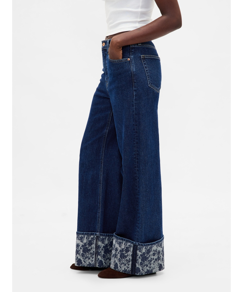 GAP(ギャップ)の「ハイライズ ストライド ワイドデニム(デニムパンツ・レディース・インディゴブルー・23/24/25/26/27/28/29/30)」の14枚目の写真