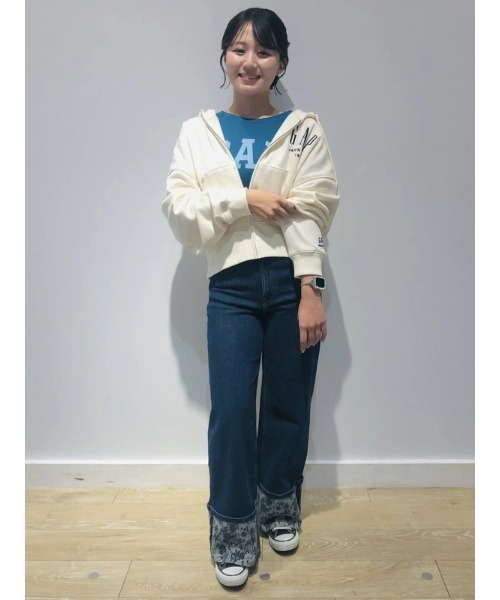 GAP(ギャップ)の「ハイライズ ストライド ワイドデニム(デニムパンツ・レディース・インディゴブルー・23/24/25/26/27/28/29/30)」の6枚目の写真
